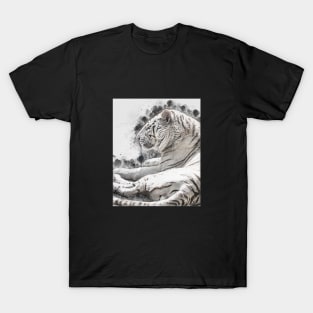 White Tiger Wild Animal Safari Africa Feline Jungle T-Shirt
